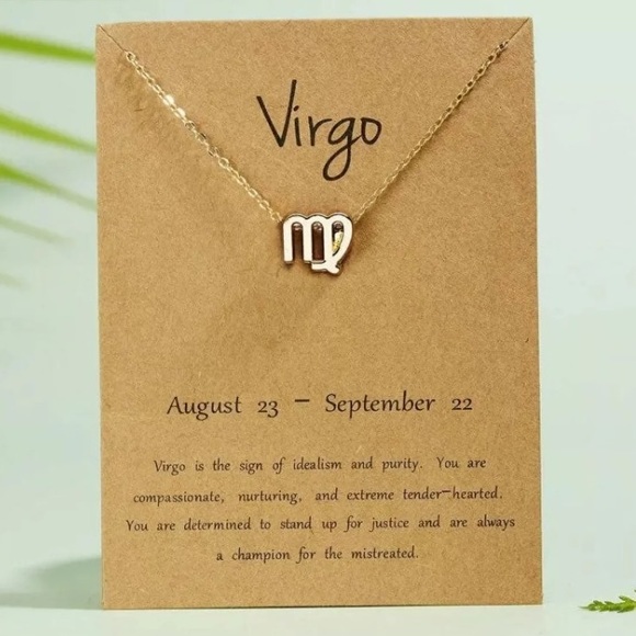 Jewelry - NEW Dainty Virgo Zodiac Sign Necklace
